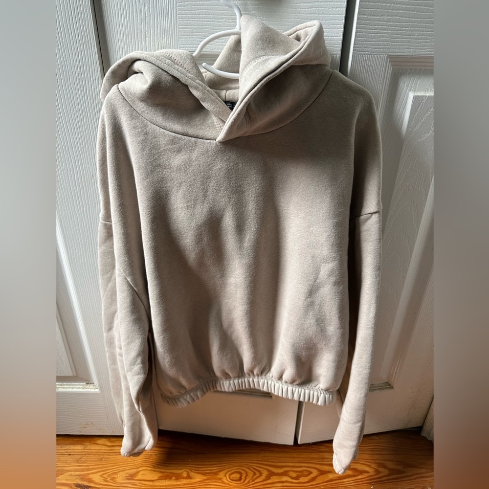 Zara Cropped Hooded Sweatshirt